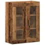 Aged engineered wood wall cabinet 69.5x34x90 cm by , bathroom vanities - Ref: Foro24-857330, Price: 94,83 €, Discount: %