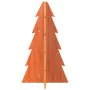 Christmas tree ornament made of solid brown waxed pine wood, 69.5 cm. by , Christmas trees - Ref: Foro24-858179, Price: 46,83...