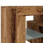 TV stand with LED lights, aged engineered wood, 120x36.5x40 cm by , TV Furniture - Ref: Foro24-856301, Price: 90,05 €, Discou...