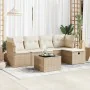 Gartensofa-Set mit 6-teiligen Kissen aus synthetischem Rattan in Beige. von , Gartensets - Ref: Foro24-3325274, Preis: 420,32...