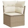 Gartensofa-Set mit 6-teiligen Kissen aus synthetischem Rattan in Beige. von , Gartensets - Ref: Foro24-3325274, Preis: 420,32...