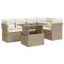 Garden sofa set with 6-piece synthetic rattan beige cushions by , Garden sets - Ref: Foro24-3326159, Price: 499,10 €, Discoun...