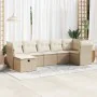 Garden set with 7 pieces of sofas and beige synthetic rattan cushions. by , Garden sets - Ref: Foro24-3325304, Price: 567,25 ...