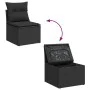 4-piece garden sofa set with black synthetic rattan cushions | Foro24|Onlineshop| Casa, Jardín y Más Foro24.es