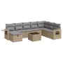 Gartensofa-Set mit 9-teiligen Kissen aus synthetischem Rattan in Beige. von , Gartensets - Ref: Foro24-3325545, Preis: 622,25...