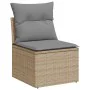 Gartensofa-Set mit 9-teiligen Kissen aus synthetischem Rattan in Beige. von , Gartensets - Ref: Foro24-3325545, Preis: 622,25...