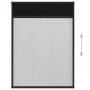 Pleated mosquito net for brown aluminum windows 80x120 cm by vidaXL, Mosquito nets for windows - Ref: Foro24-148655, Price: 3...