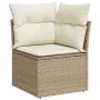 Garden sofa set with 9-piece synthetic rattan beige cushions. by , Garden sets - Ref: Foro24-3326209, Price: 815,01 €, Discou...