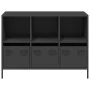 Cold-rolled black steel sideboard 101.5x39x73.5 cm by , Sideboards - Ref: Foro24-851364, Price: 235,82 €, Discount: %