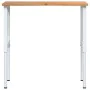 Light brown oak wood workbench 100x60x(71.5-98) cm by , Work tables - Ref: Foro24-3309719, Price: 141,97 €, Discount: %