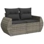 Set of garden sofas with cushions 9 pcs synthetic rattan gray | Foro24|Onlineshop| Casa, Jardín y Más Foro24.es