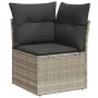 Set of 7 garden sofas with cushions PE rattan light gray by , Garden sets - Ref: Foro24-3326353, Price: 575,62 €, Discount: %