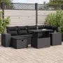 Set de sofás de jardín y cojines 8 piezas ratán sintético negro | Foro24|Onlineshop| Casa, Jardín y Más Foro24.es