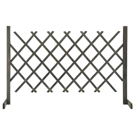 Spalier-Gartenzaun aus massivem grauem Tannenholz 120x90 cm von vidaXL, Zaunpaneele - Ref: Foro24-314825, Preis: 26,16 €, Rab...