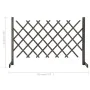 Spalier-Gartenzaun aus massivem grauem Tannenholz 120x90 cm von vidaXL, Zaunpaneele - Ref: Foro24-314825, Preis: 26,16 €, Rab...