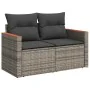 Set of 6 garden furniture and cushions synthetic rattan gray | Foro24|Onlineshop| Casa, Jardín y Más Foro24.es