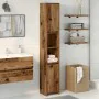 Badezimmerschrank aus gealtertem Holzwerkstoff 30x30x183,5 cm von , Badezimmermöbel - Ref: Foro24-856064, Preis: 86,73 €, Rab...