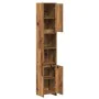 Badezimmerschrank aus gealtertem Holzwerkstoff 30x30x183,5 cm von , Badezimmermöbel - Ref: Foro24-856064, Preis: 86,73 €, Rab...