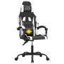 Drehbarer Gaming-Stuhl aus schwarzem und weißem Kunstleder von , Gaming-Stühle - Ref: Foro24-349572, Preis: 117,16 €, Rabatt: %