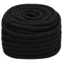 Black polyester work rope 25 mm 25 m by , Ropes and metal cords - Ref: Foro24-152843, Price: 80,32 €, Discount: %