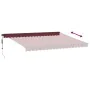 Toldo retráctil automático con LEDs burdeos 450x350 cm von , Markisen - Ref: Foro24-3215005, Preis: 611,56 €, Rabatt: %