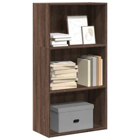 Estantería madera de ingeniería marrón roble 60x30x114 cm by , Bookcases and shelves - Ref: Foro24-857905, Price: 58,73 €, Di...