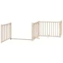 Puerta para perros plegable 6 paneles madera de álamo 480 cm by , Dog kennels and fences - Ref: Foro24-3155721, Price: 84,99 ...