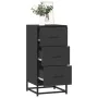 Aparador de madera de ingeniería y metal negro 35,5x35x76 cm von , Sideboards - Ref: Foro24-848944, Preis: 71,49 €, Rabatt: %