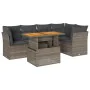 Set de muebles de jardín 6 pzas y cojines ratán sintético gris von , Gartensets - Ref: Foro24-3326930, Preis: 425,94 €, Rabat...