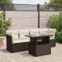 Set comedor de jardín 5 piezas y cojines ratán sintético marrón von , Gartensets - Ref: Foro24-3326094, Preis: 374,66 €, Raba...