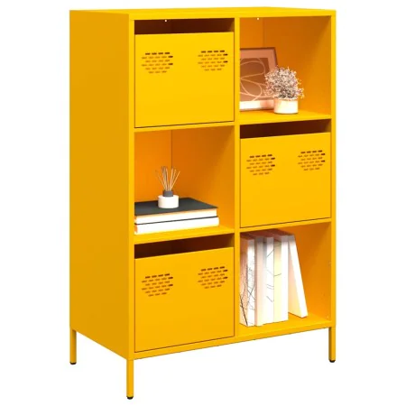 Aparador de acero amarillo mostaza 68x39x103,5 cm von , Sideboards - Ref: Foro24-851409, Preis: 239,40 €, Rabatt: %