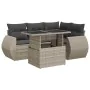 Set de sofás de jardín 6 pzas y cojines ratán sintético gris by , Garden sets - Ref: Foro24-3326643, Price: 538,57 €, Discoun...