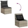 Set de sofás de jardín 6 pzas y cojines ratán sintético gris by , Garden sets - Ref: Foro24-3326643, Price: 538,57 €, Discoun...