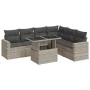 Set de sofás de jardín 7 pzas con cojines ratán PE gris claro von , Gartensets - Ref: Foro24-3326333, Preis: 584,05 €, Rabatt: %