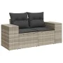 Set muebles jardín 9 pzas y cojines ratán sintético gris claro von , Gartensets - Ref: Foro24-3326773, Preis: 747,72 €, Rabat...