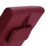 Diván con almohada de cuero sintético color vino tinto by , Daybeds - Ref: Foro24-281280, Price: 203,69 €, Discount: %