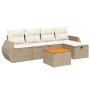 Juego de sofás jardín con cojines 6 pzas ratán sintético beige by , Garden sets - Ref: Foro24-3265055, Price: 501,82 €, Disco...