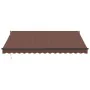 Toldo retráctil manual marrón 400x300 cm by , Awnings - Ref: Foro24-3215705, Price: 368,29 €, Discount: %