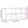 Mueble TV madera ingeniería y metal marrón roble 80x31x39,5 cm by , TV Furniture - Ref: Foro24-848923, Price: 72,66 €, Discou...