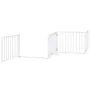 Puerta para perros plegable 4 paneles madera álamo blanca 320cm von , Hundehütten und Zäune - Ref: Foro24-352185, Preis: 69,4...