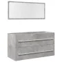 Set muebles de baño 2 piezas madera contrachapada gris hormigón von , Badezimmermöbel - Ref: Foro24-856386, Preis: 114,47 €, ...