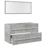 Set muebles de baño 2 piezas madera contrachapada gris hormigón von , Badezimmermöbel - Ref: Foro24-856386, Preis: 114,47 €, ...