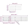 Puerta de perros plegable 8 paneles madera álamo negra 640 cm by , Dog kennels and fences - Ref: Foro24-3155738, Price: 124,7...