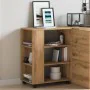 Armario con ruedas madera ingeniería roble artisan 60x35x75 cm by , Lockers and storage cabinets - Ref: Foro24-856657, Price:...