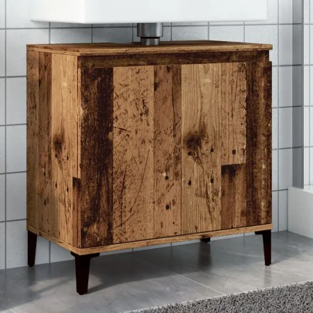 Mueble de lavabo madera de ingeniería envejecida 58x33x60 cm by , bathroom vanities - Ref: Foro24-857117, Price: 56,65 €, Dis...