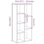 Estantería roble artisan 50x25x104 cm by , Bookcases and shelves - Ref: Foro24-855965, Price: 62,84 €, Discount: %