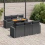 Set de sofás de jardín 7 pzas con cojines ratán sintético negro von , Gartensets - Ref: Foro24-3326995, Preis: 601,96 €, Raba...