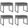 Set de muebles jardín 9 pzas con cojines ratán sintético gris de vidaXL, Conjuntos de jardín - Ref: Foro24-313100, Precio: 45...