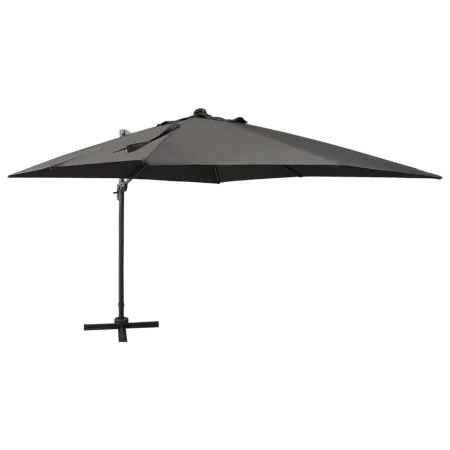 Cantilever parasol with pole and anthracite gray LED lights 300 cm by vidaXL, Umbrellas - Ref: Foro24-312346, Price: 257,68 €...