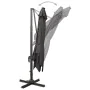 Cantilever parasol with pole and anthracite gray LED lights 300 cm by vidaXL, Umbrellas - Ref: Foro24-312346, Price: 257,68 €...